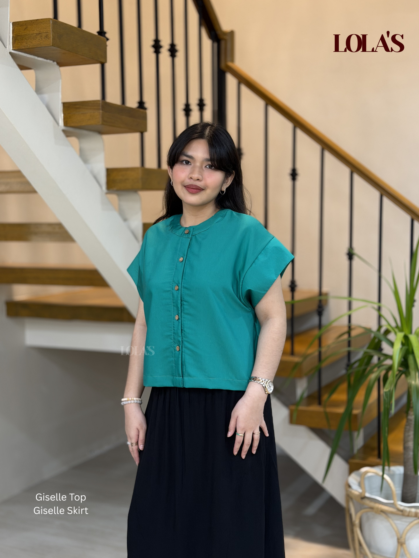 Giselle Top (Aqua Green)