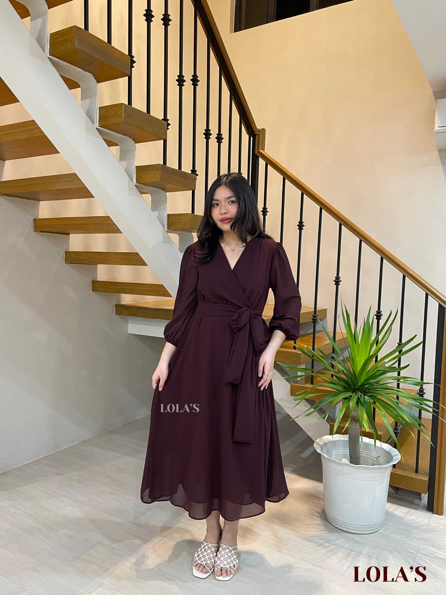 Paula Dress (Raisin)