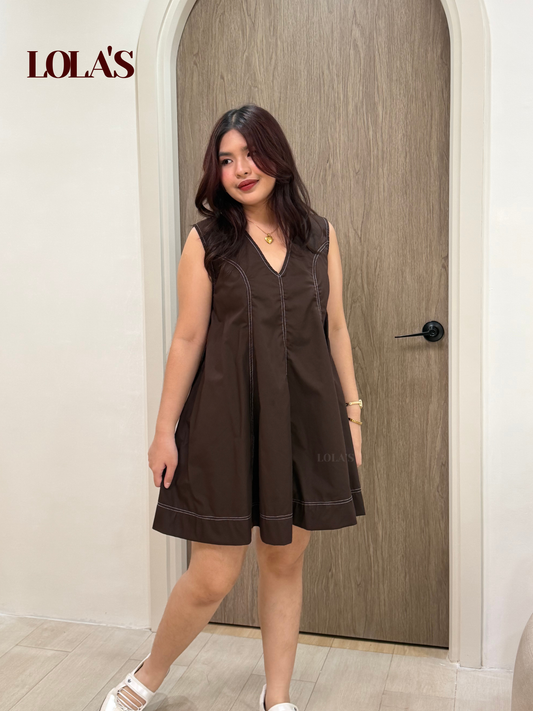 Victoria Dress (Chocolate)