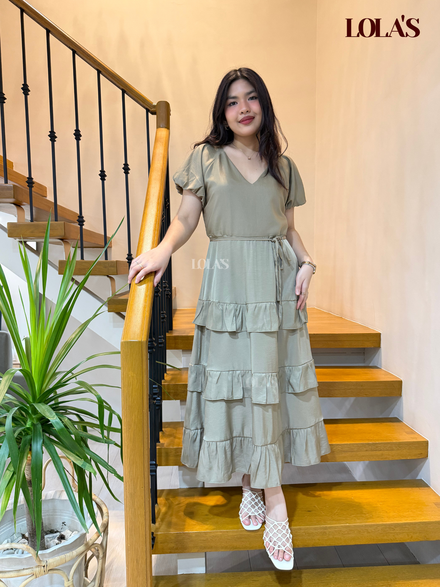 Melai Dress (Dry Sage)