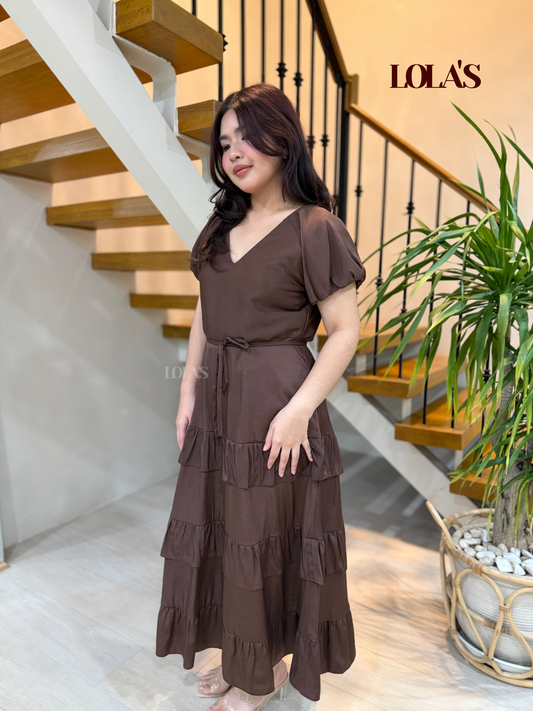 Melai Dress (Chocolate)