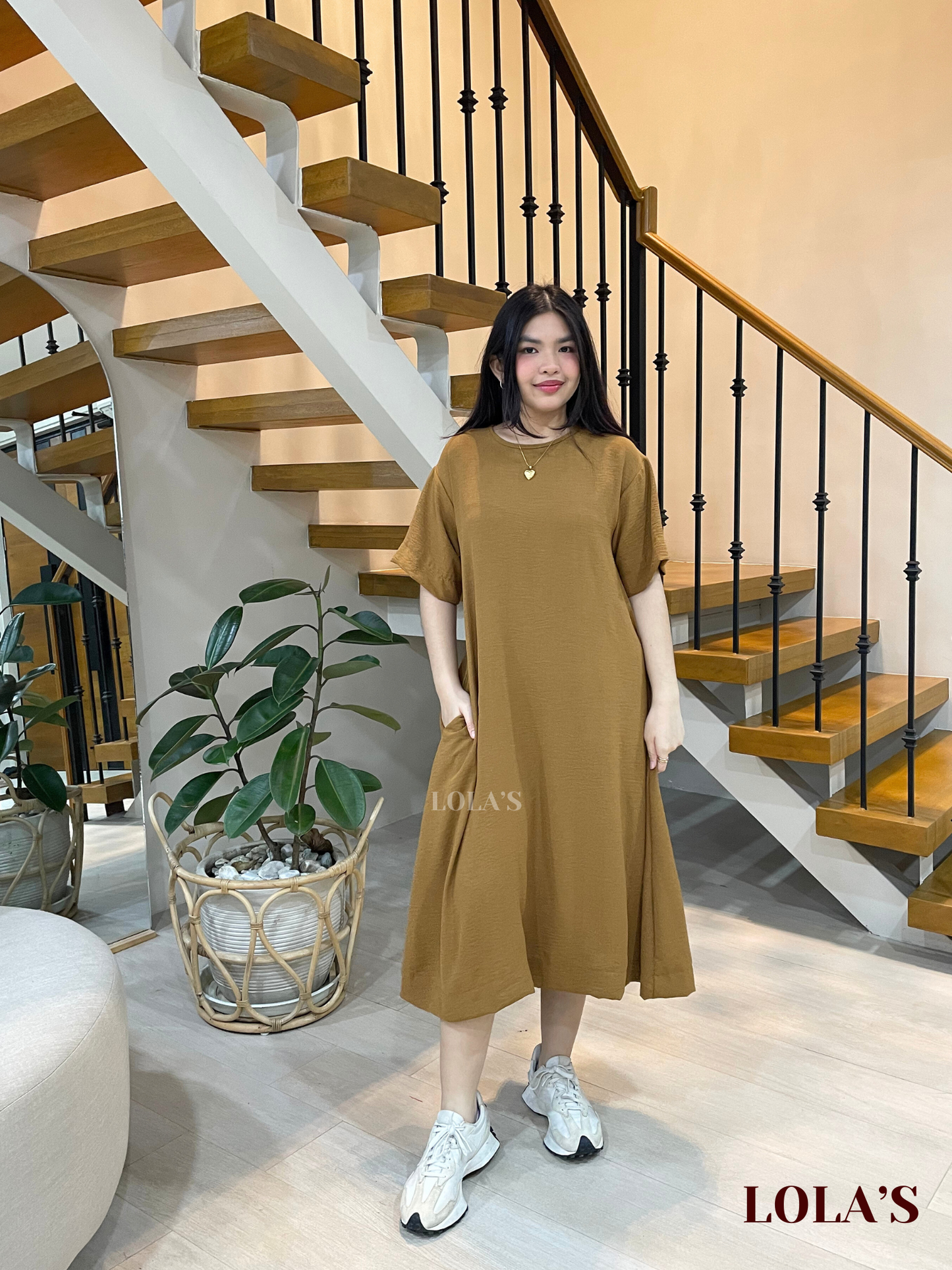 Luna Dress (Tan)
