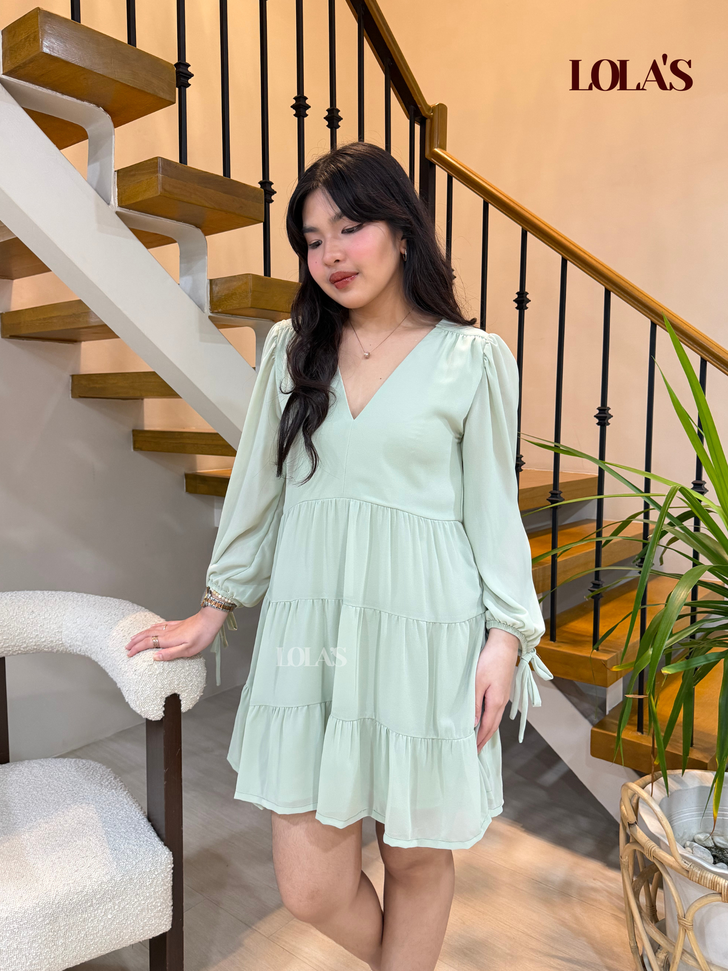 Monina Dress (Mint)