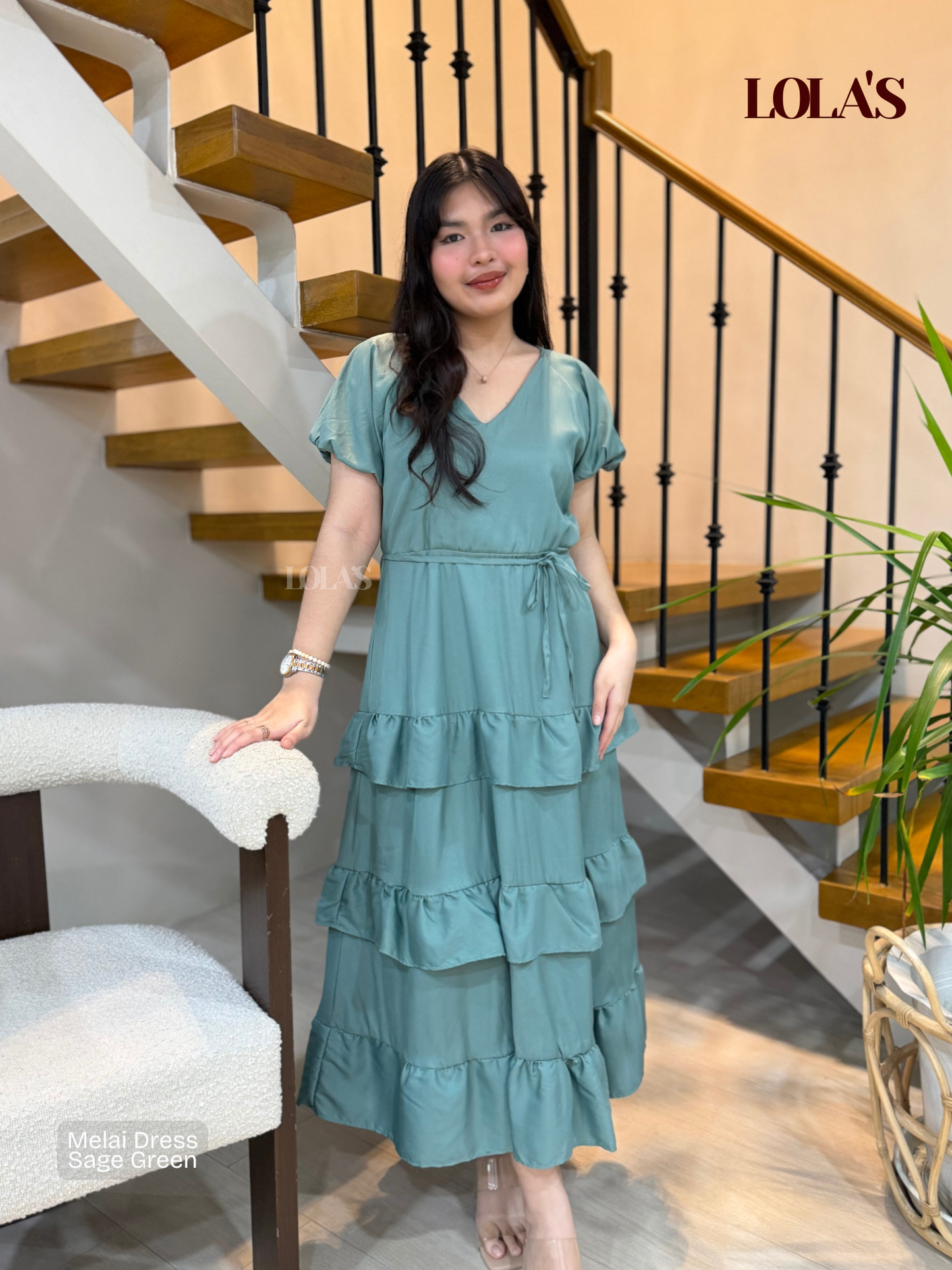 Melai Dress (Sage Green)