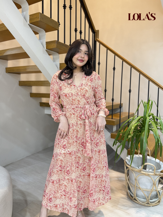 Paula Dress (Rose Blooms)