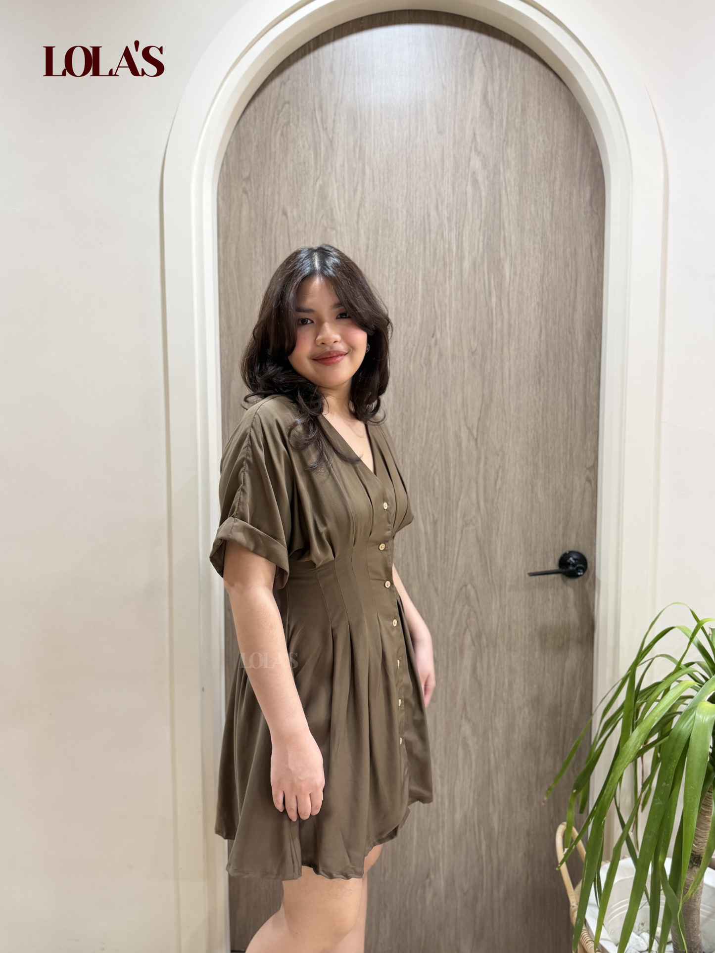 Felicia Dress (Cedar Brown)