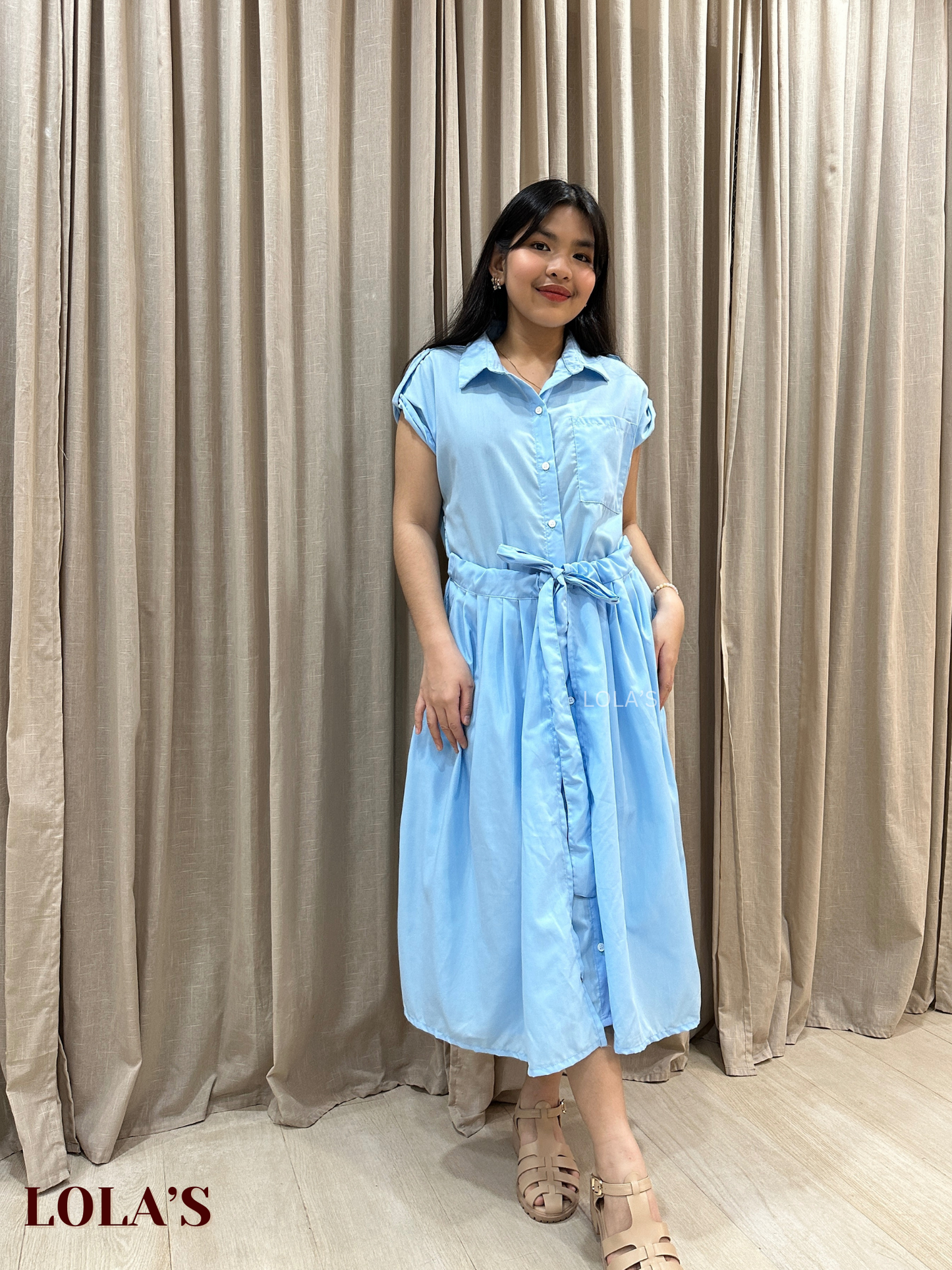 Dahlia Dress (Sky Blue)