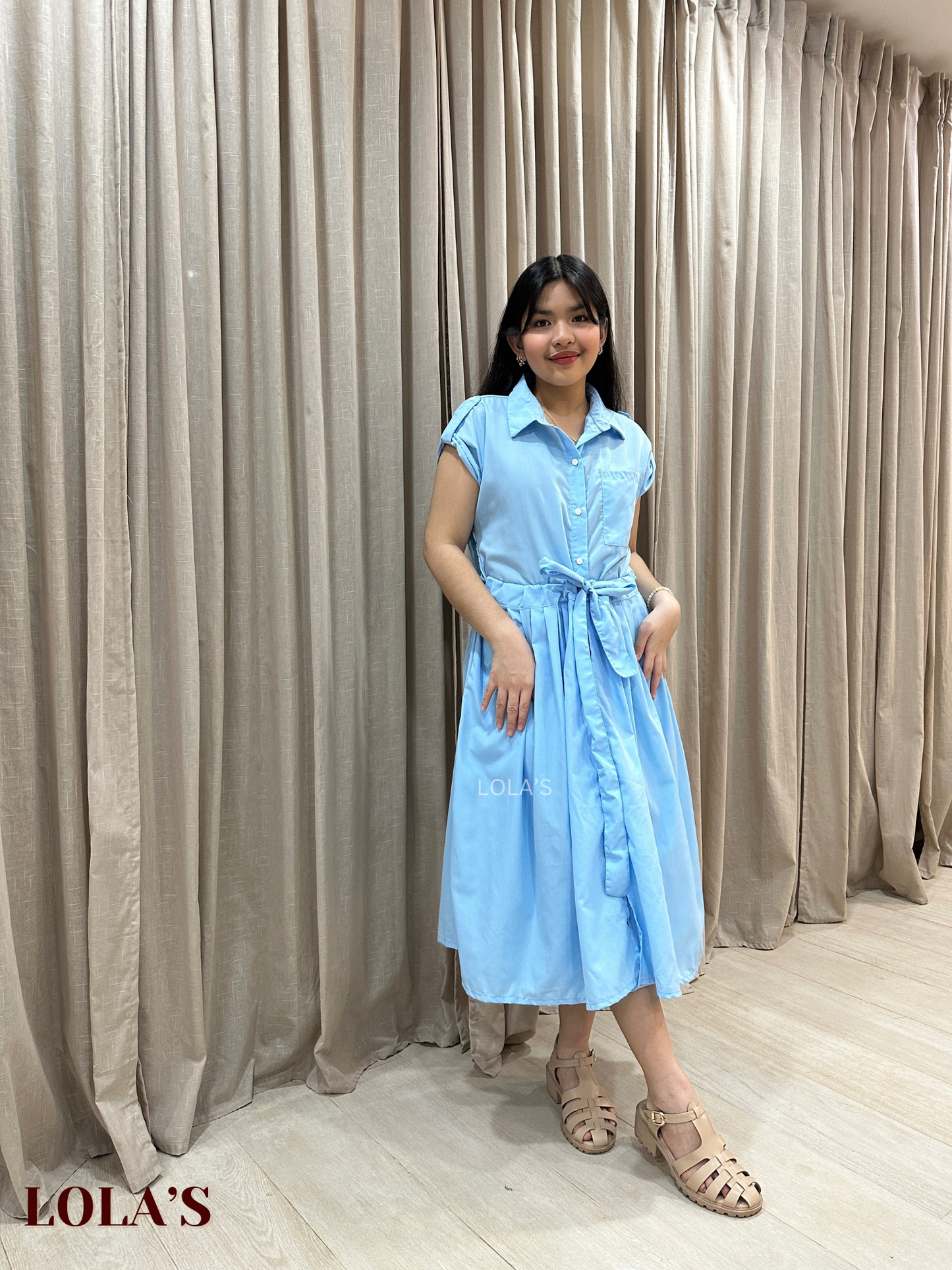 Dahlia Dress (Sky Blue)