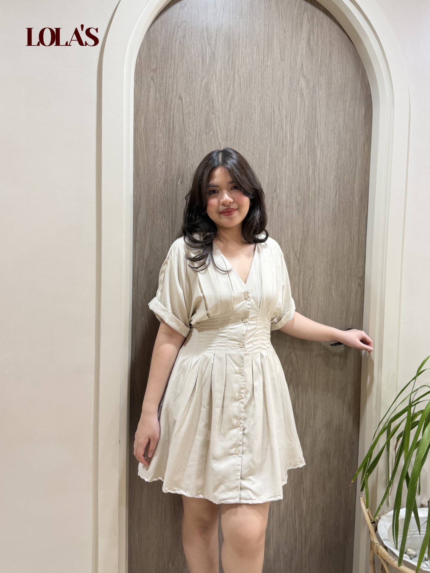 Felicia Dress (Cream)