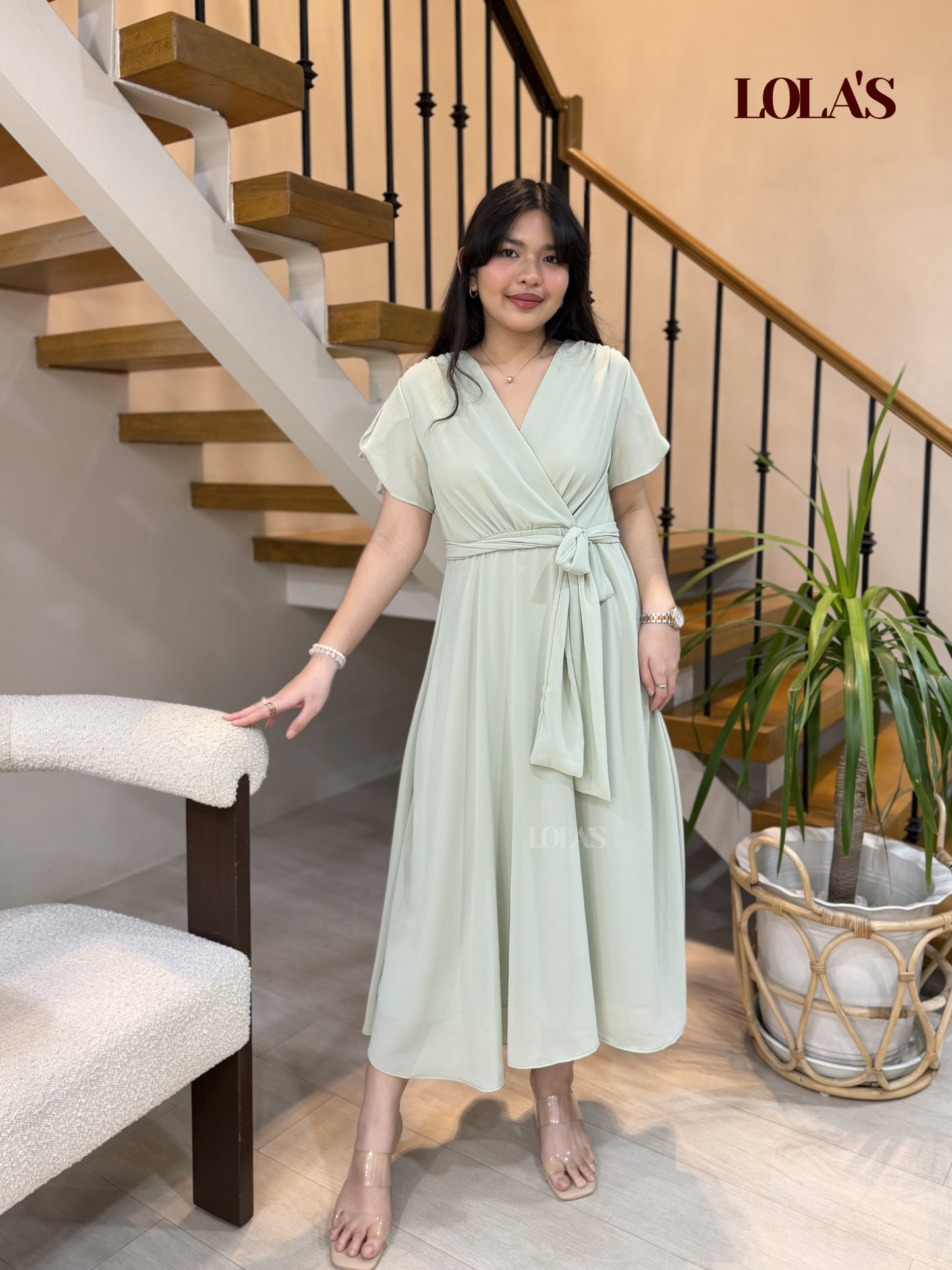 Glinda Dress (Sage)