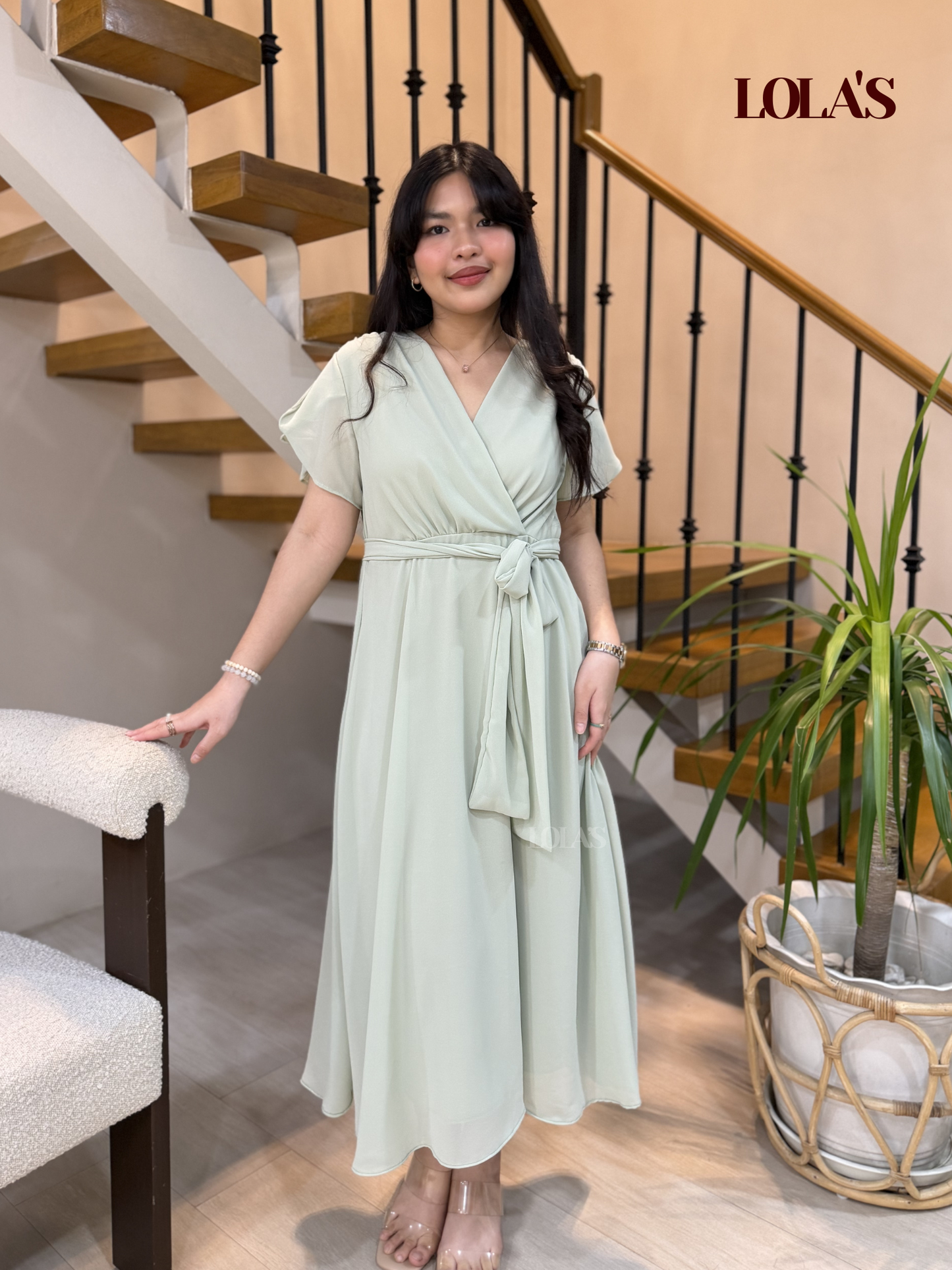 Glinda Dress (Sage)