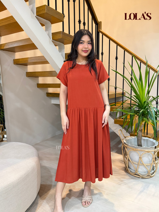 Mina Dress (Rust)