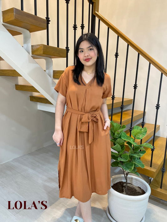 Tracy Dress (Tan Brown)