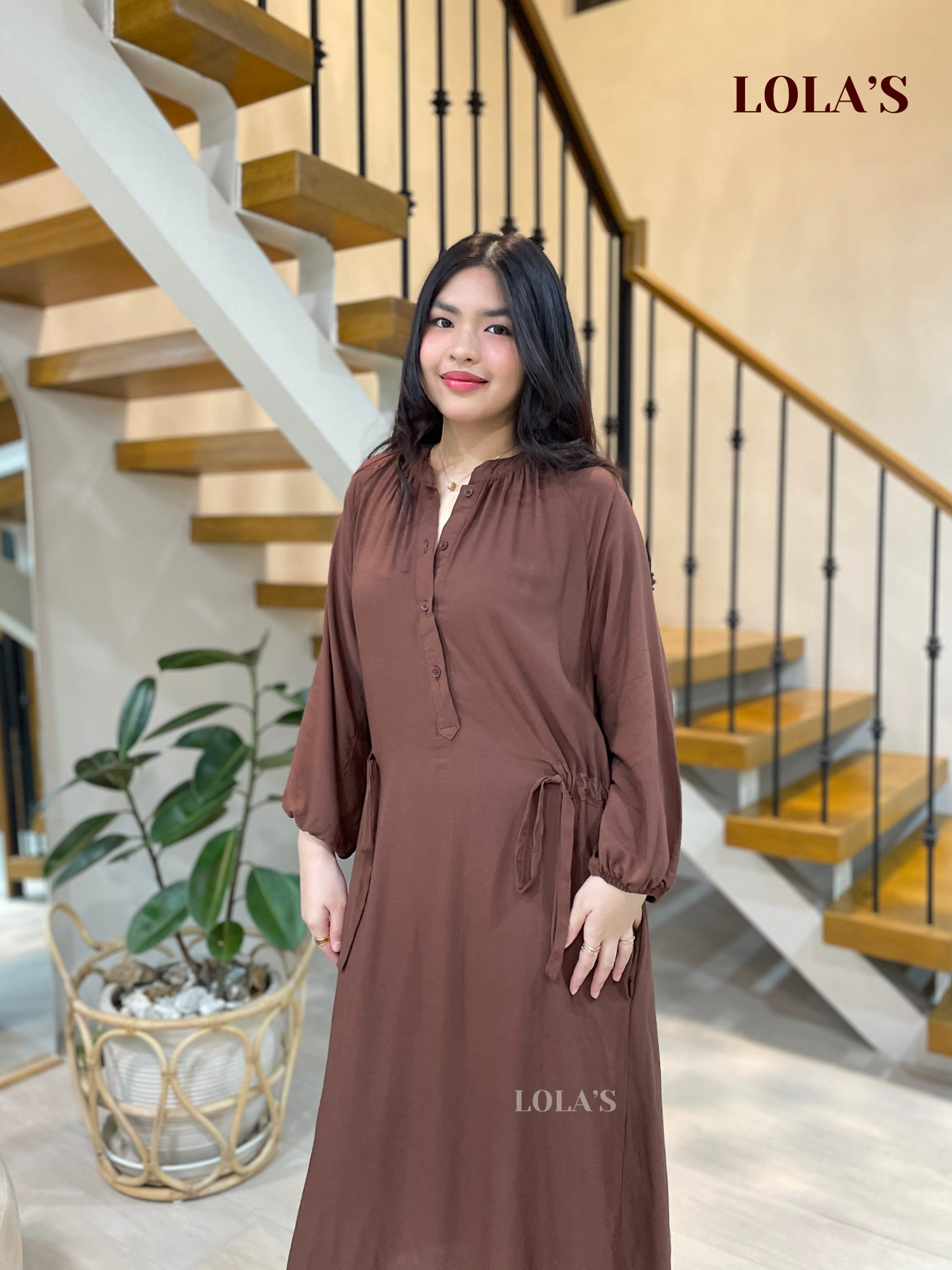 Yara Dress (Chocolate Brown)