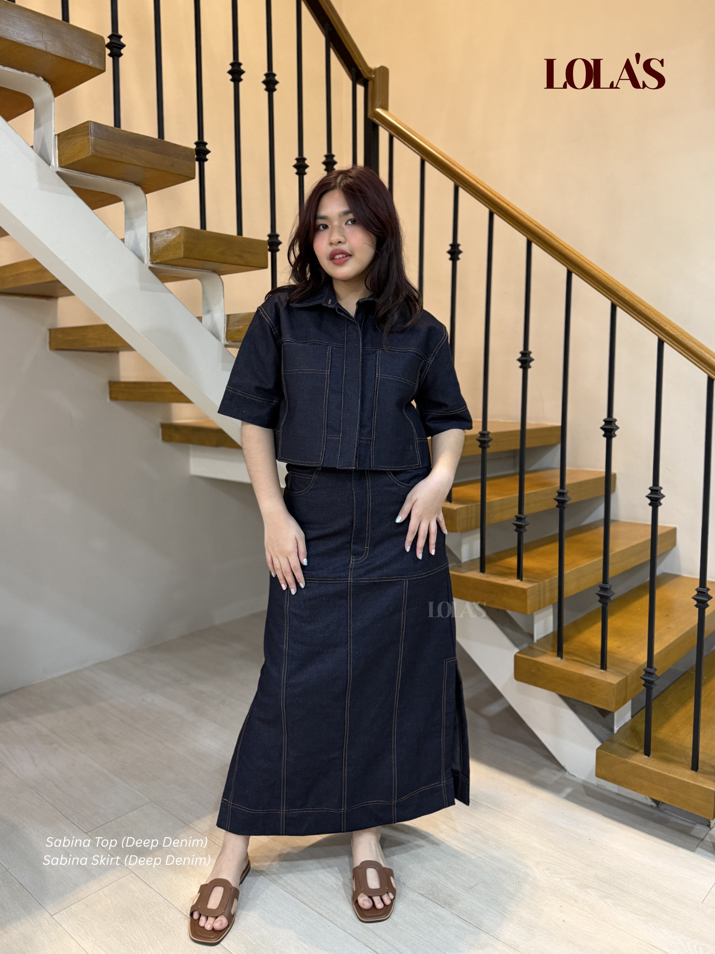 Sabina Skirt (Deep Denim)