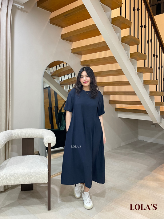 Luna Dress (Navy Blue)