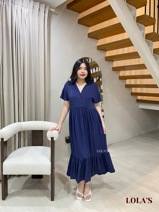 Regine Dress (Navy Blue)