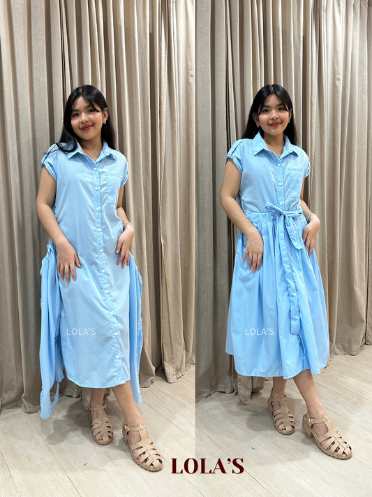 Dahlia Dress (Sky Blue)