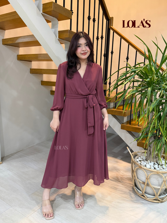 Paula Dress (Mauve)