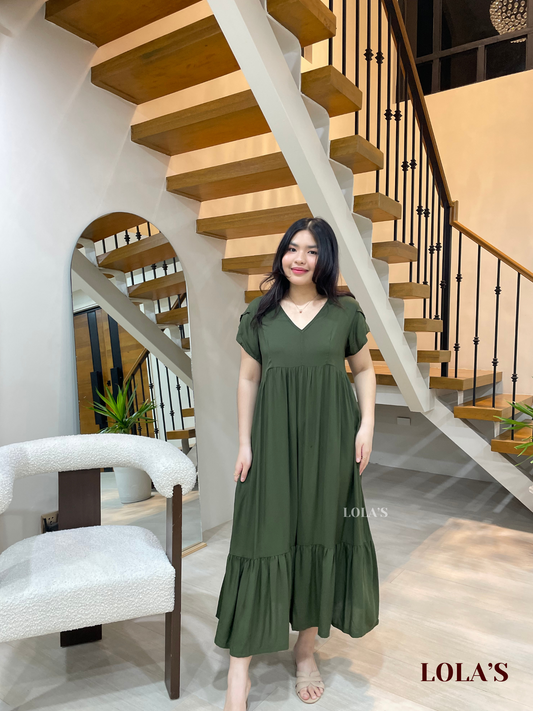 Jane Dress (Army Green)