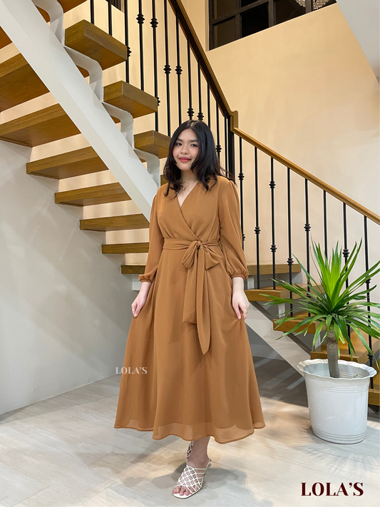 Paula Dress (Caramel)