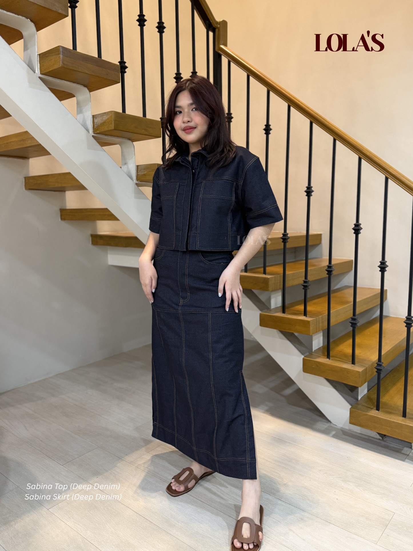 Sabina Top (Deep Denim)