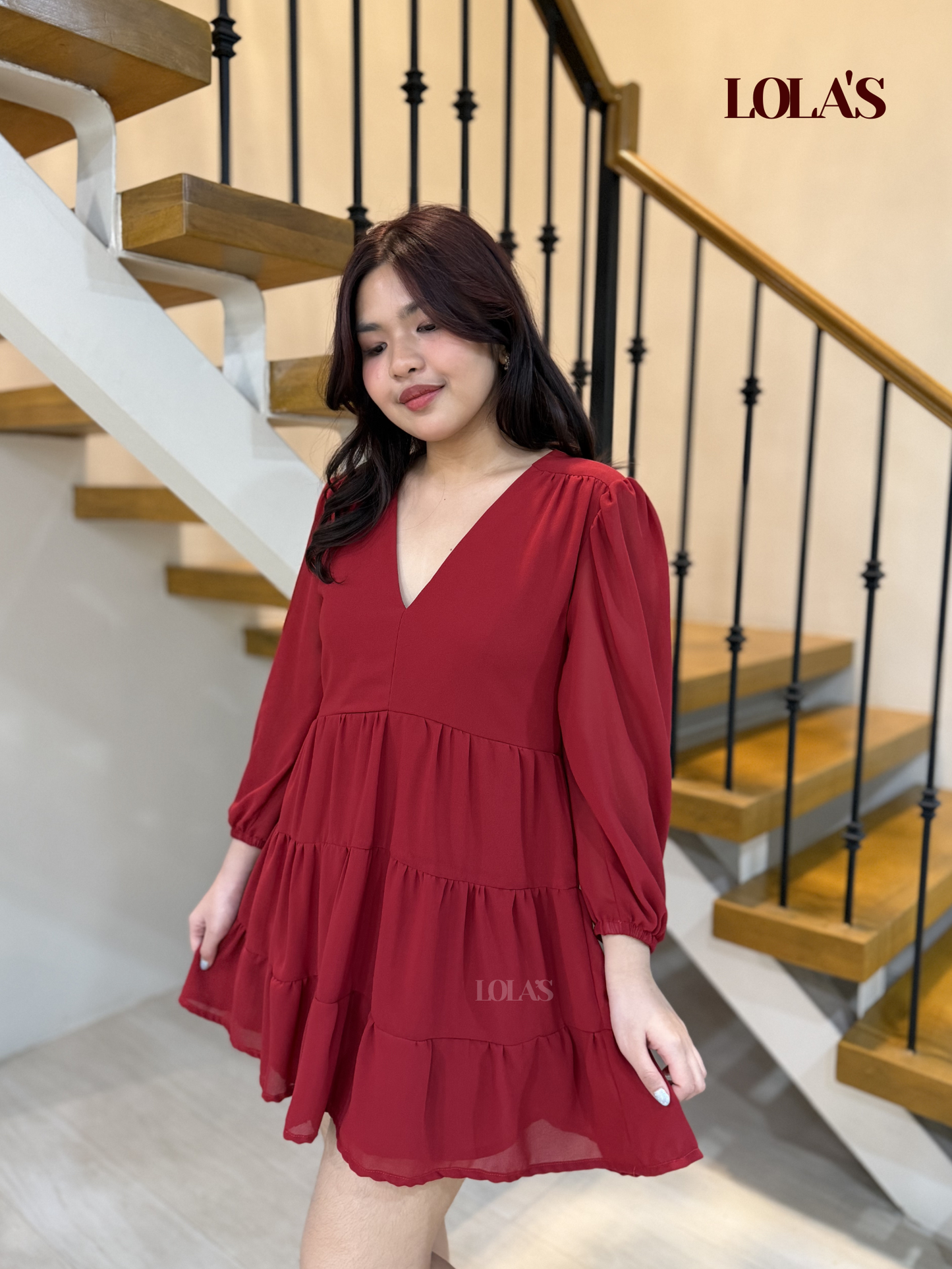 Monina Dress (Red)
