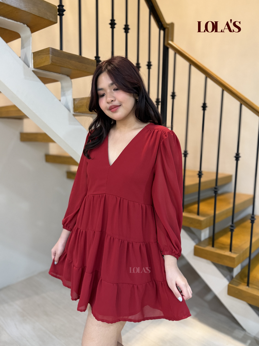 Monina Dress (Red)