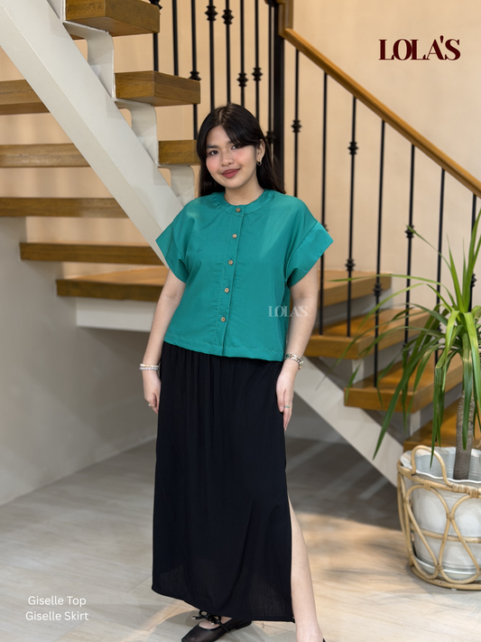 Giselle Top (Aqua Green)