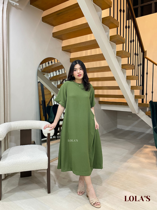 Luna Dress (Forest Green)