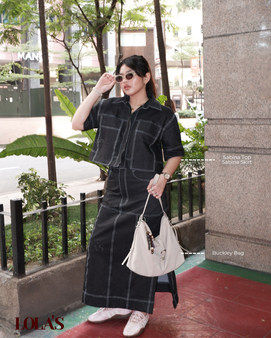 Sabina Skirt (Black Denim)