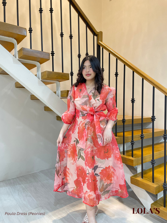 Paula Dress (Peonies)