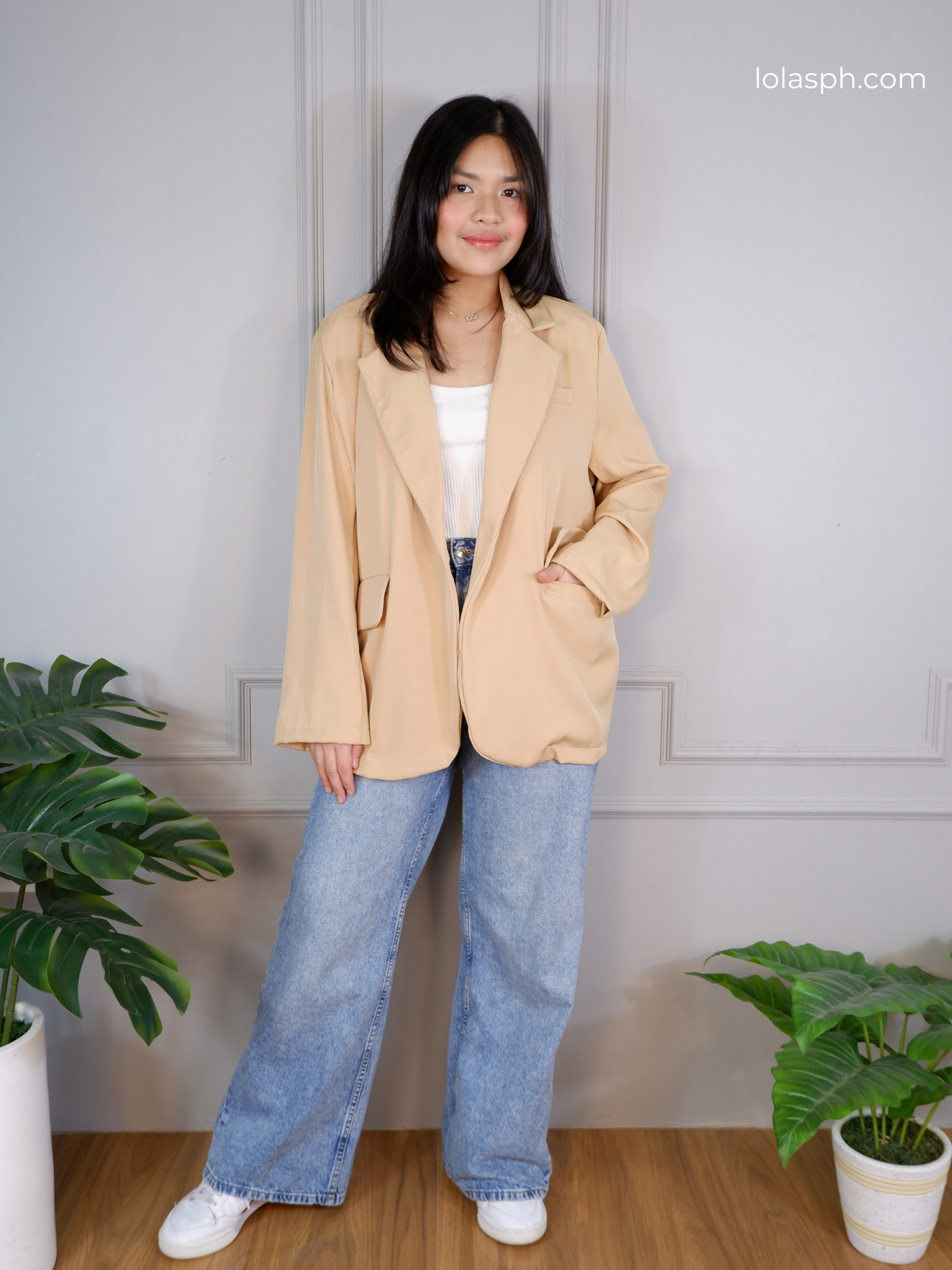 Rhys Oversized Blazer (Wheat)