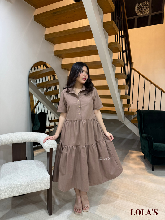Emily Dress (Latte Linen)
