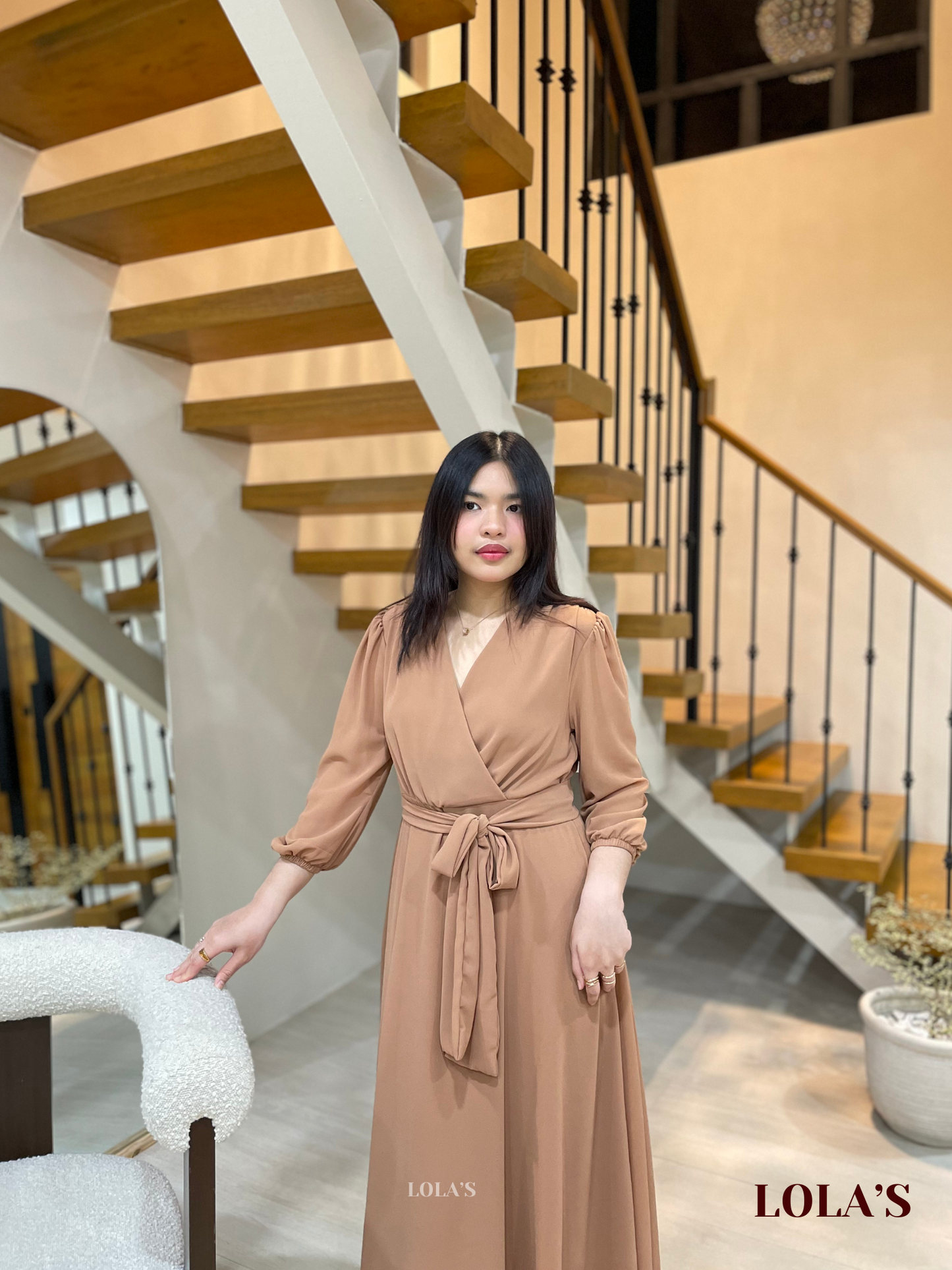 Paula Dress (Mocha)
