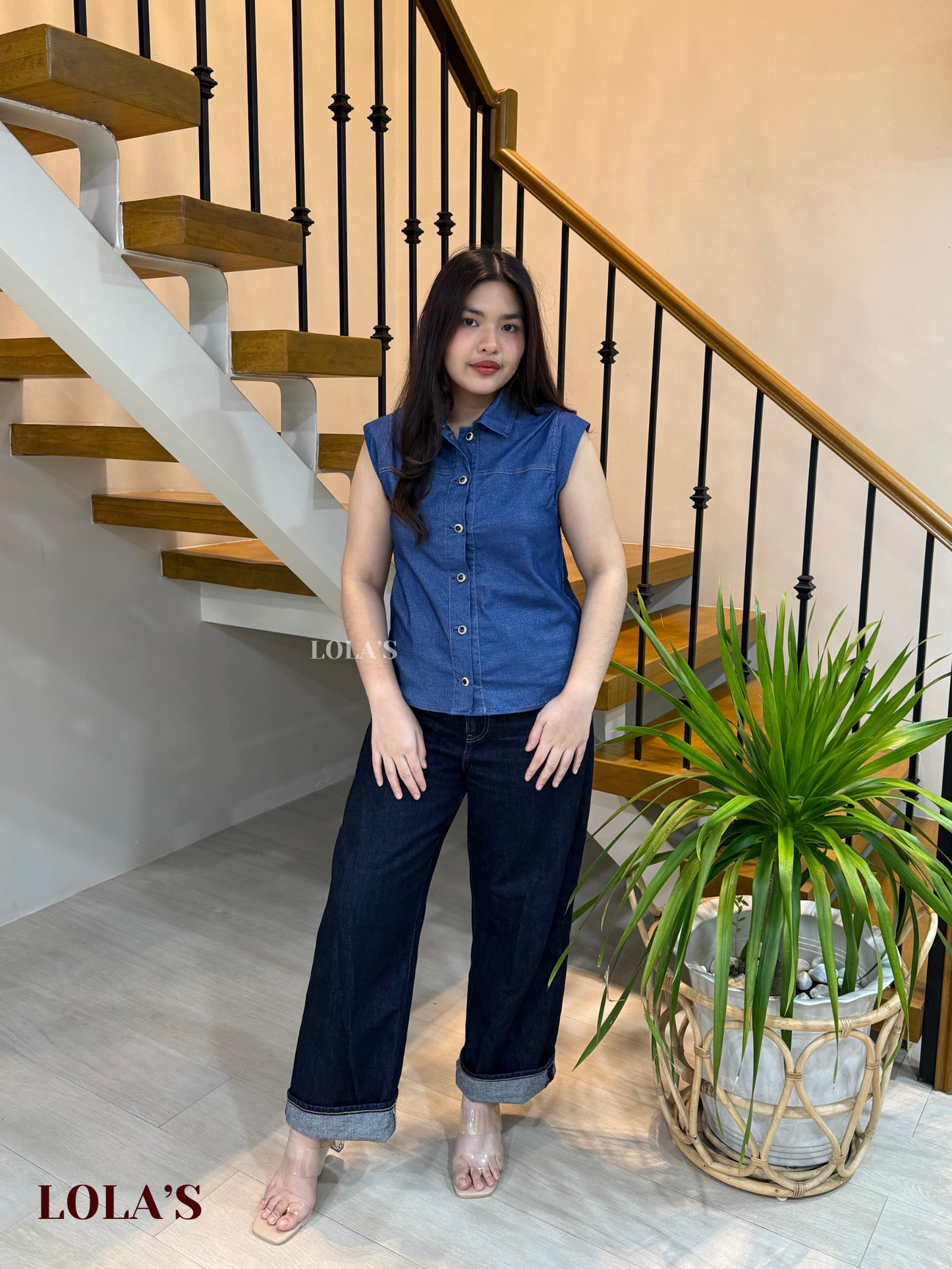 Kat Top (Blue Denim)