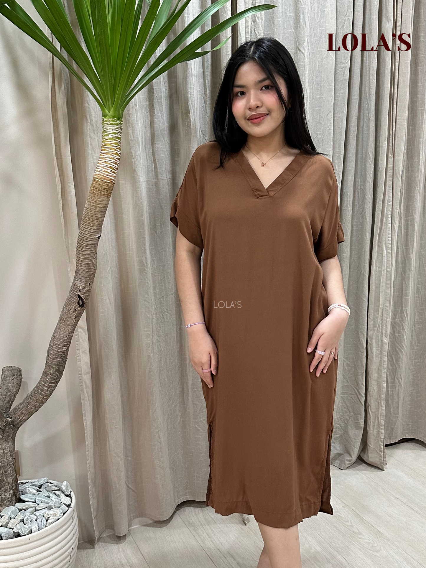 Coco Dress (Chestnut Brown)