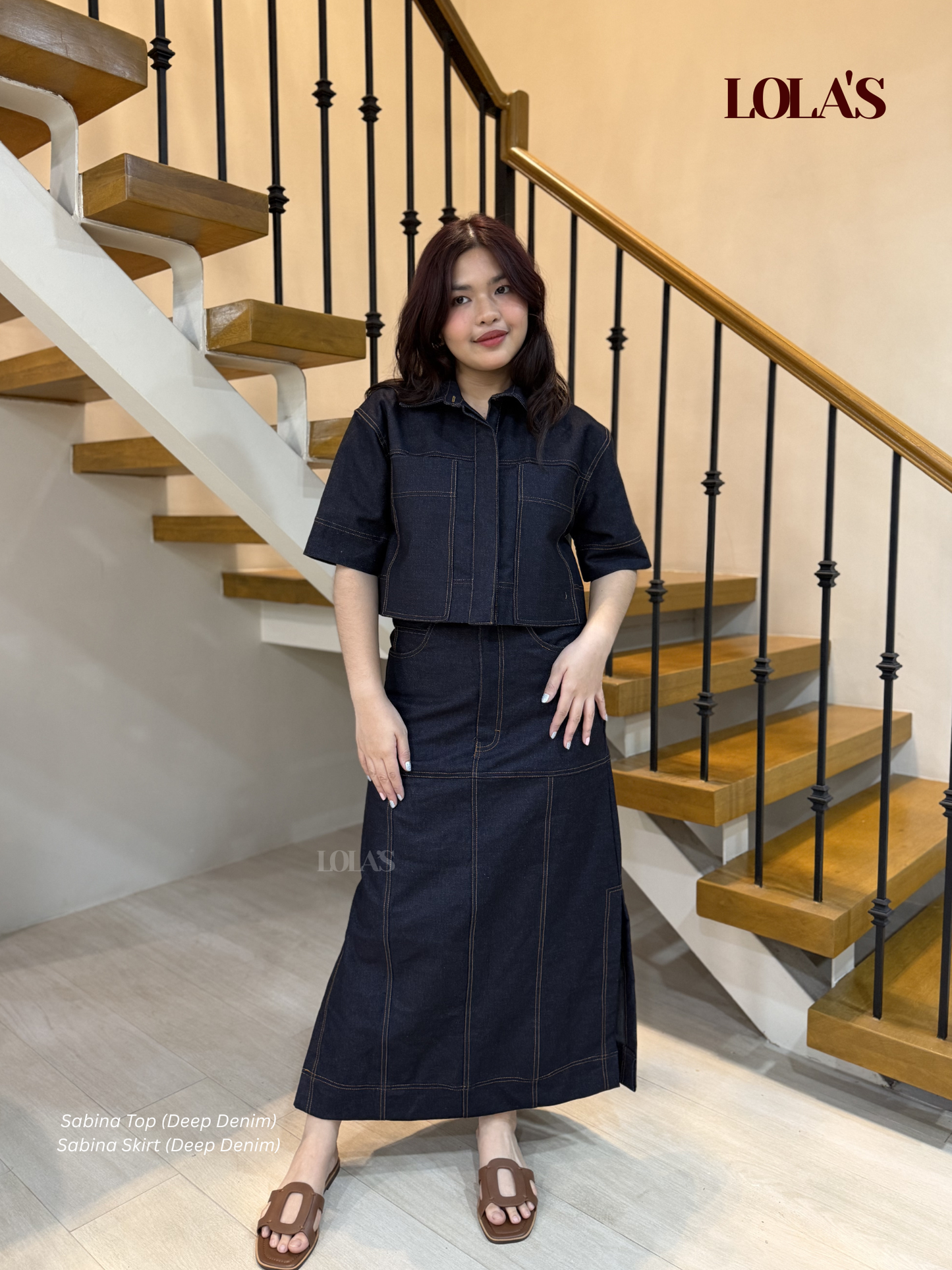 Sabina Top (Deep Denim)