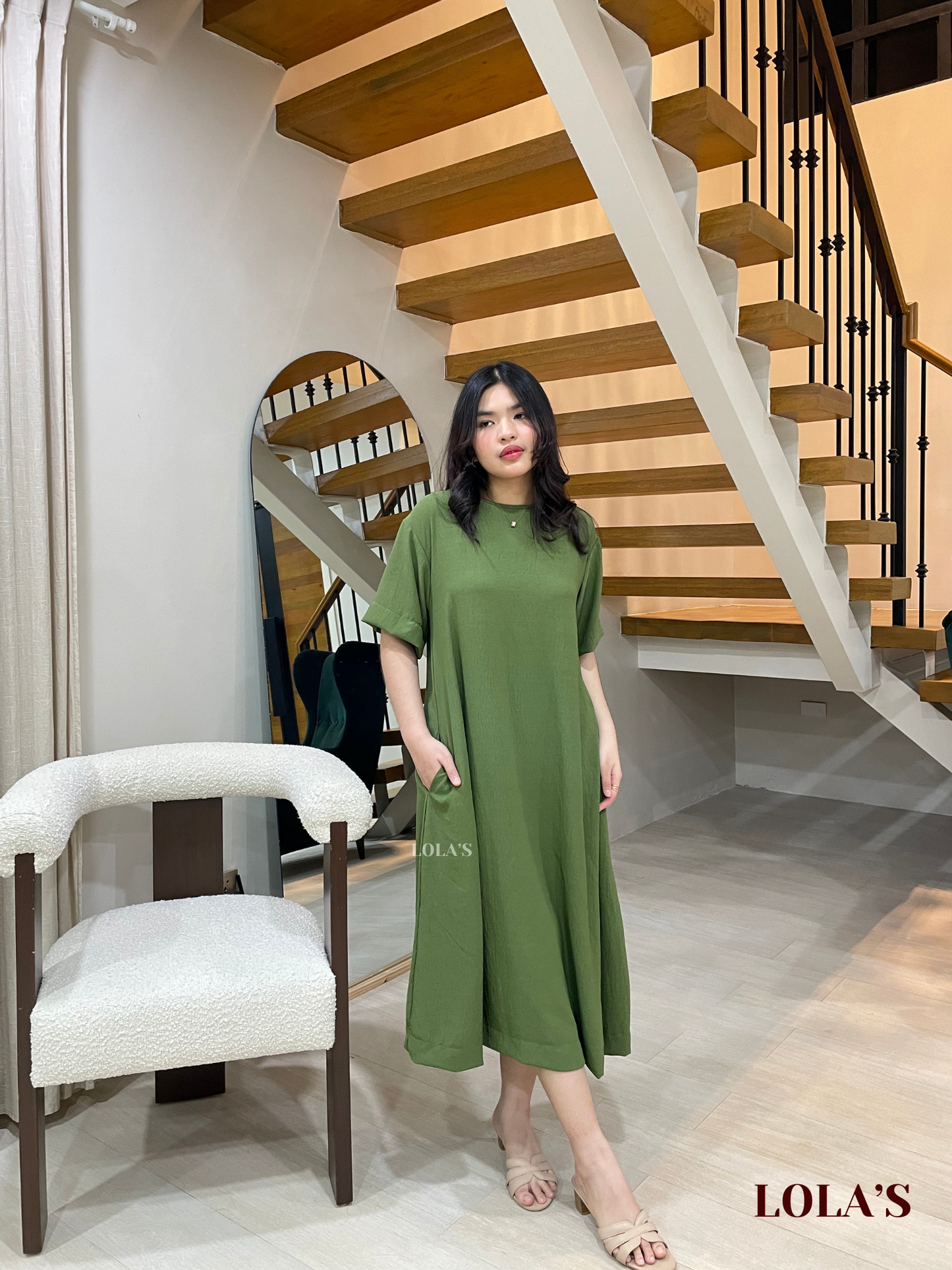 Luna Dress (Forest Green)