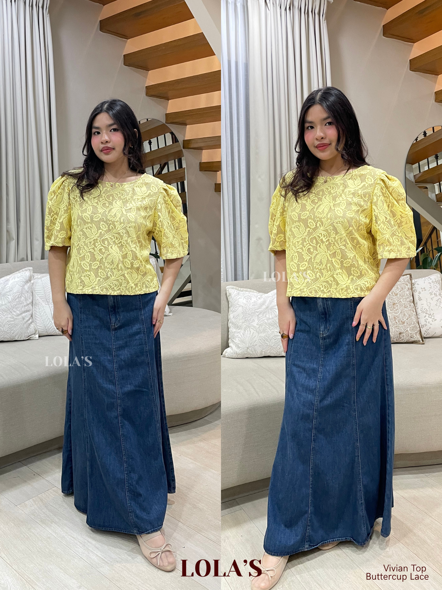 Vivian Top (Buttercup Lace)