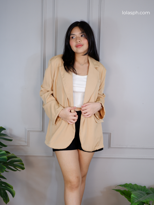Rhys Oversized Blazer (Wheat)
