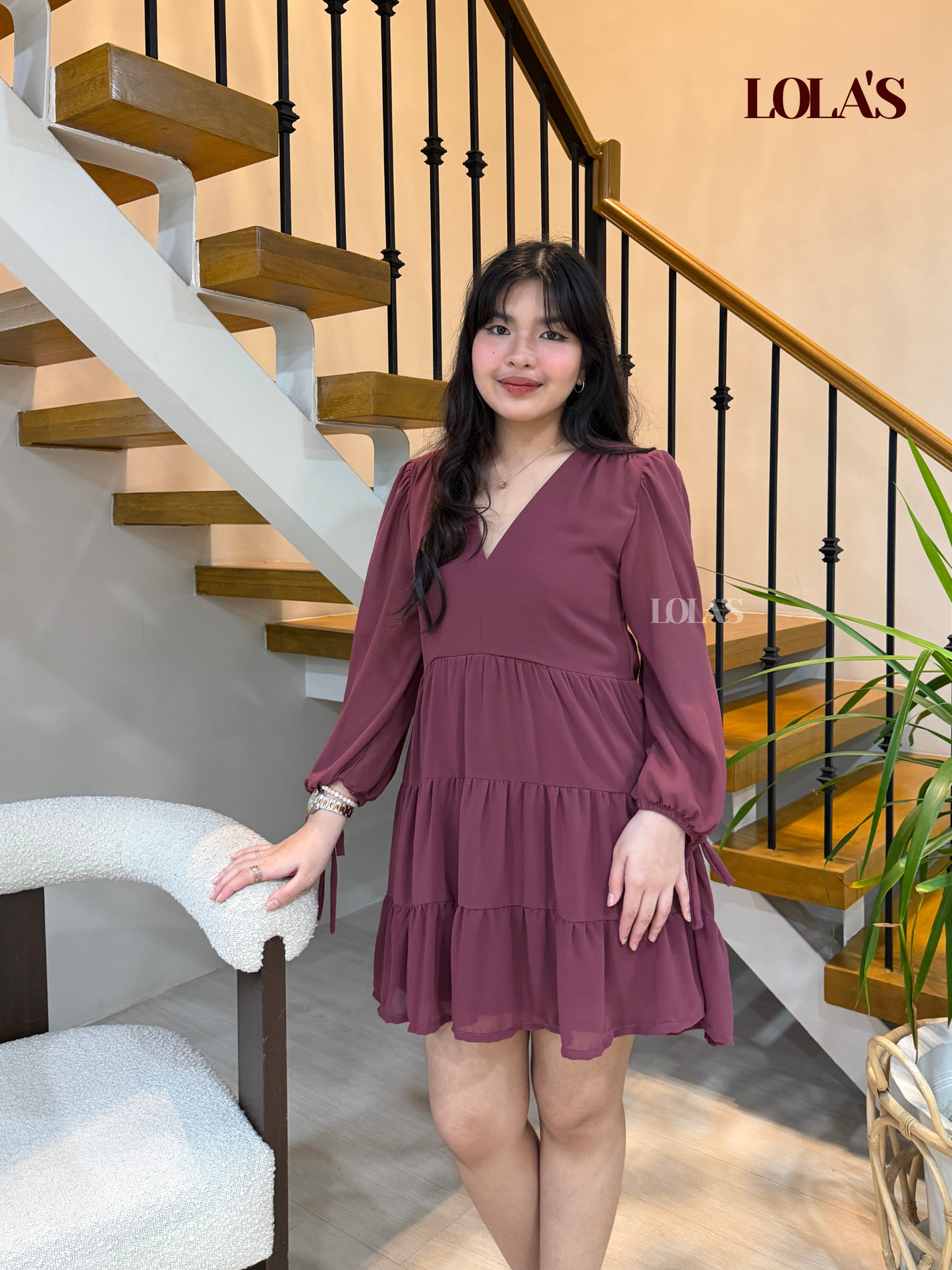 Monina Dress (Plum)