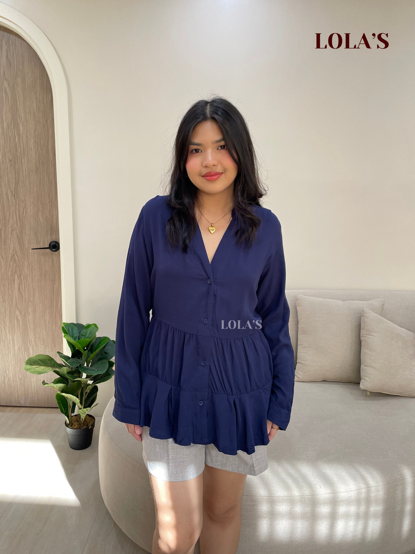 Yoona Top (Navy Blue)