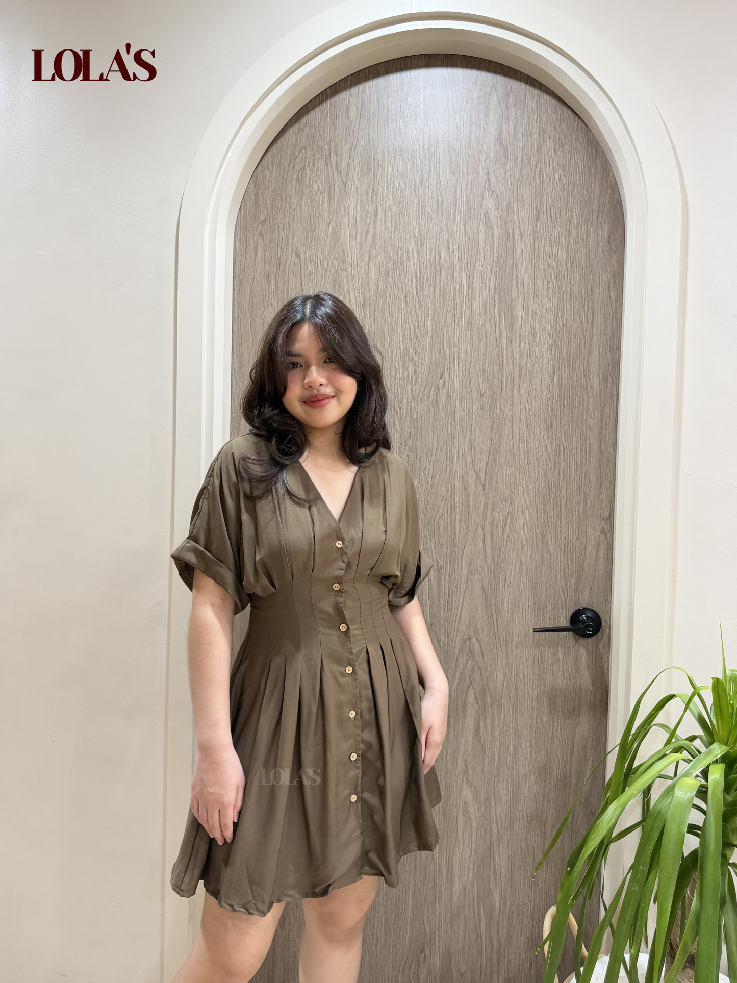 Felicia Dress (Cedar Brown)