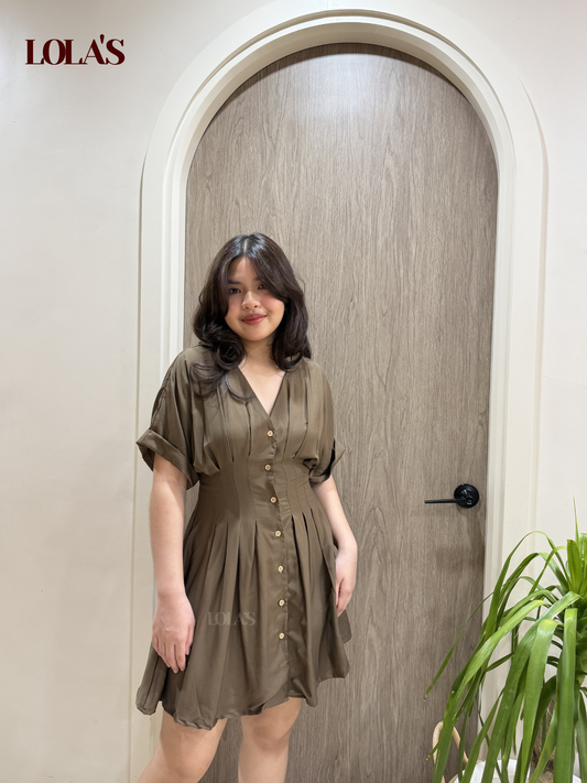 Felicia Dress (Cedar Brown)