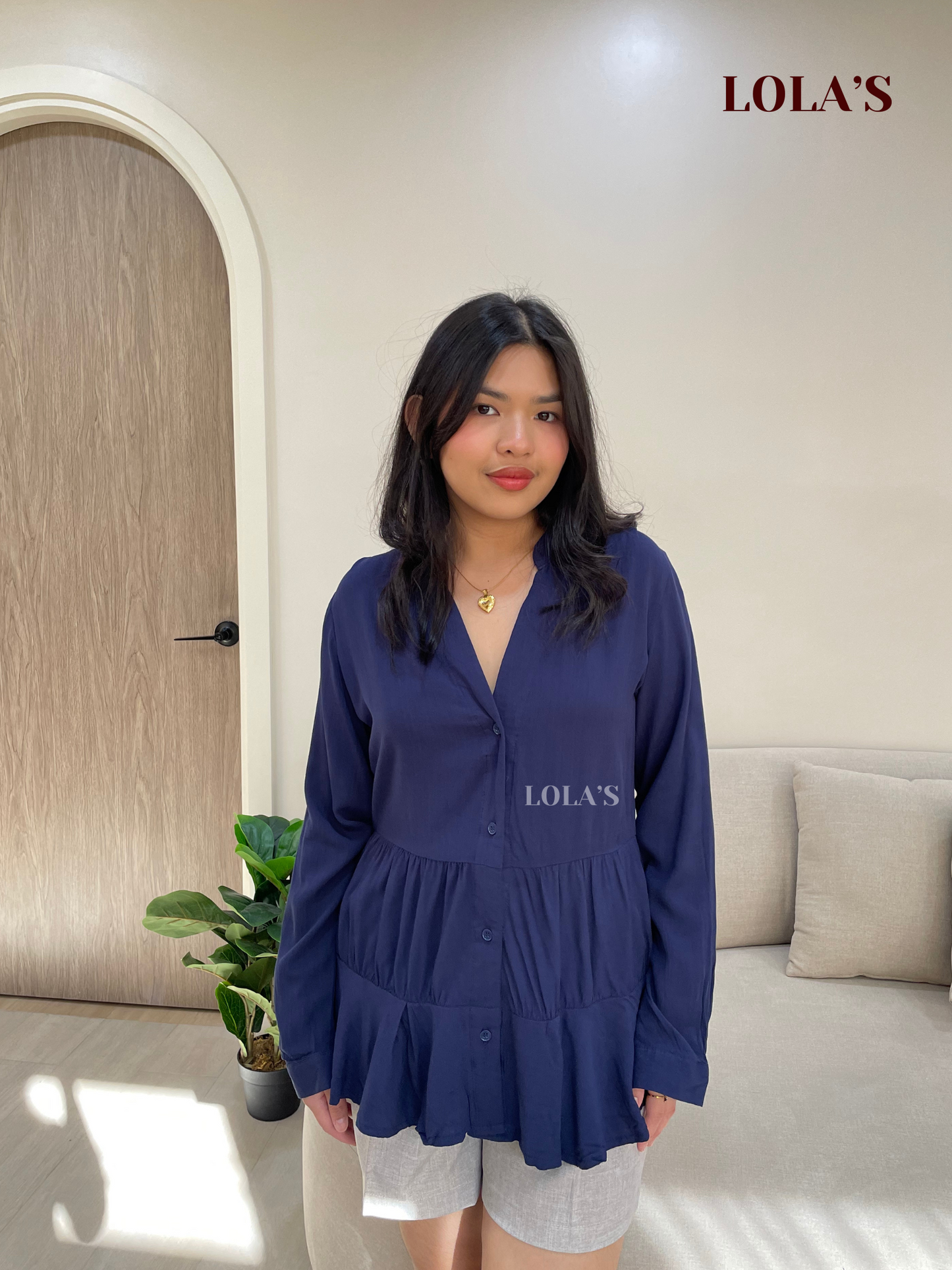 Yoona Top (Navy Blue)