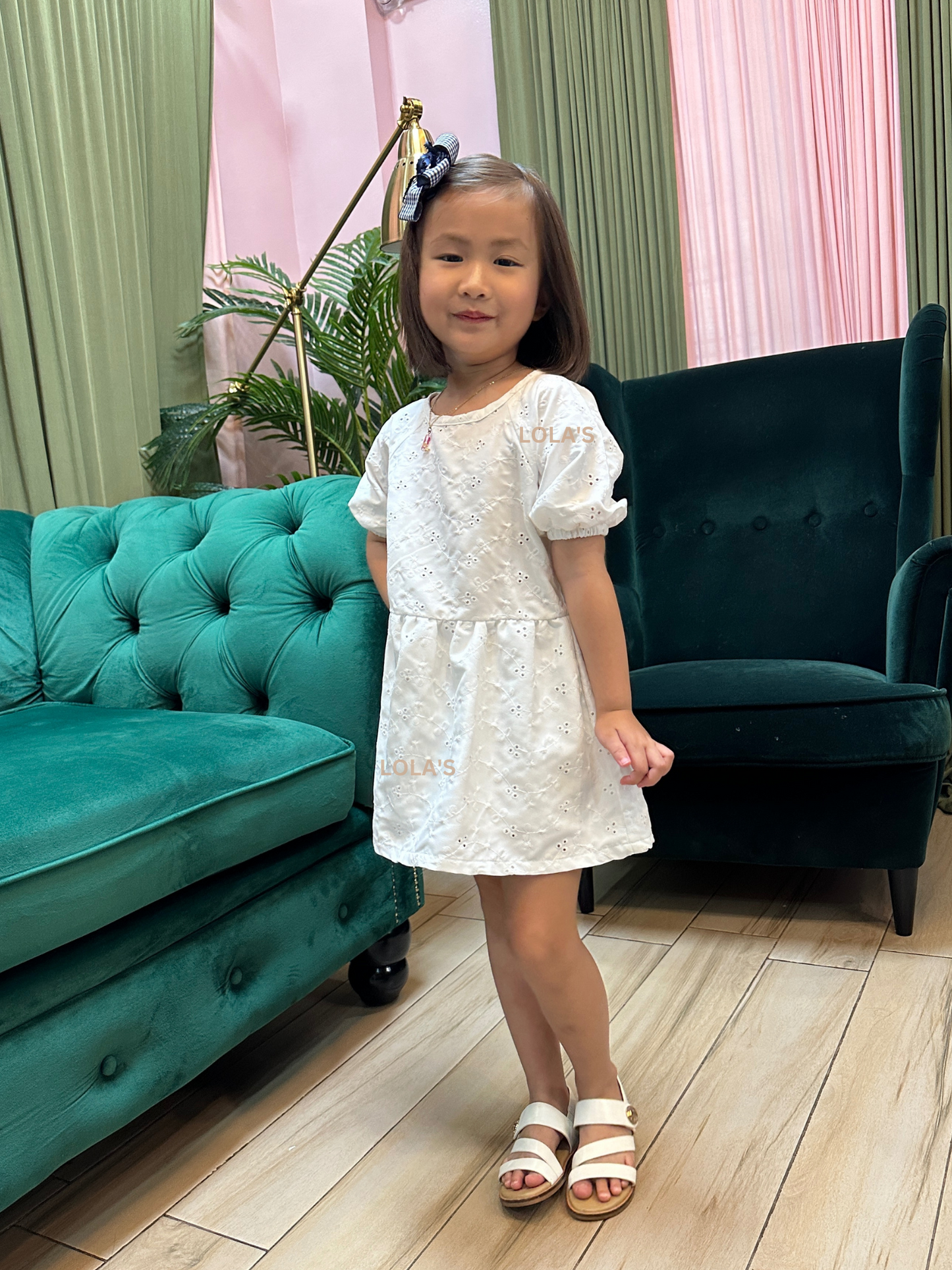 Blythe Dress- Andrea Kids (White Eyelet)