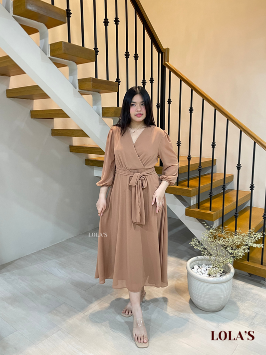 Paula Dress (Mocha)