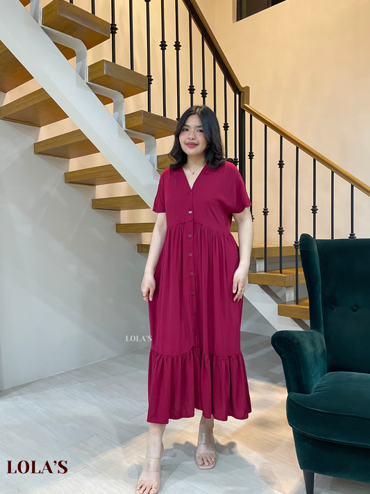 Regine Dress (Wine)