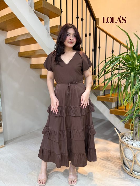Melai Dress (Chocolate)